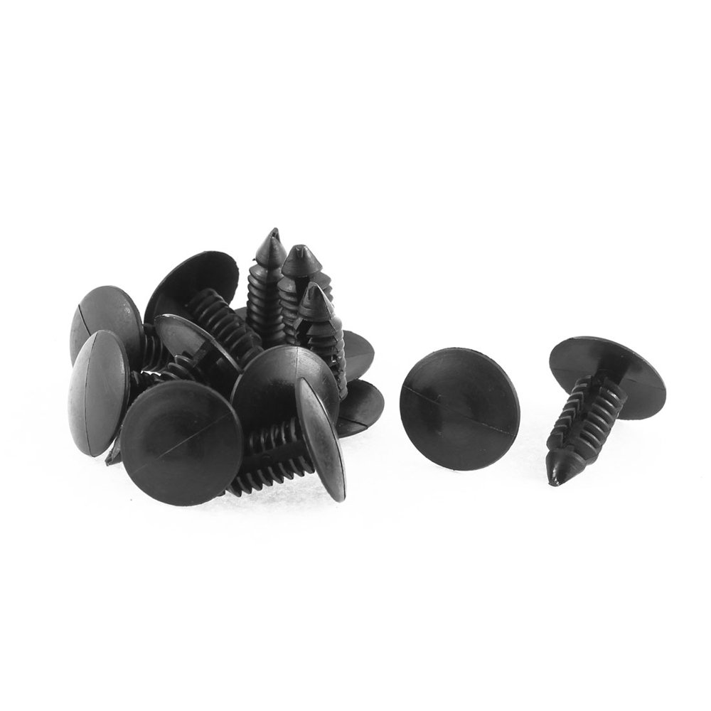 12Pcs Black Plastic Splash Guard Retainer Clips for 213