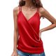 thumbnail image 1 of Top camisola de satén para mujer: diseño con tirantes, tejido lujoso, prenda para combinar con otras. Tallas XS-L, suave y cómodo para el día a día y las vacaciones., 1 of 4
