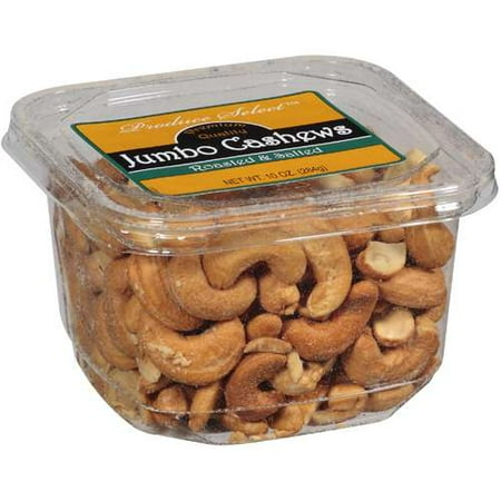 Produce Select: Roasted & Salted Jumbo Cashews, 10 oz