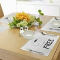 thumbnail image 4 of Ambesonne Adventure Place Mats Set of 4, Sunrise Arrows Forest, Standard Size, Black White, 4 of 6