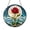 Acrylic 3.5 Inch, variant on Blooming Red Rose Illustration Stained Glass Style Window Suncatcher Decor, Classic Love Inspired Home Gift