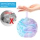 thumbnail image 3 of Shower Puff Loofah 75g/pcs Extra Large Shower Puffs Shower Sponge Shower Scrunchie Body Puff Shower , Set Of 4, Flower Color, 3 of 5
