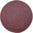 thumbnail image 1 of Rhody SO45R096X096 Tapis Sophia 8 Pi. Multicolore Tapis Tressé Rond Intérieur-Extérieur&44; Rouge Bordeaux, 1 of 1