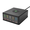 thumbnail image 1 of Estación de carga USB PEAKINGTECH de escritorio, 160 W de potencia, 5 puertos, 1 of 6