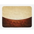 thumbnail image 1 of Chocolate Bath Mat, Victorian Motifs in Bicolor Baroque Inspired Antique Arrangement Ornate Design, Non-Slip Plush Mat Bathroom Kitchen Laundry Room Decor, 29.5 X 17.5 Inches, Beige Brown, Ambesonne, 1 of 2