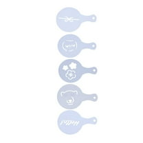 Worgeous 10Pcs Fancy Coffee Latte Cappuccino Art Stencils Spray Templates Coffee Tools Accessories