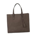 thumbnail image 3 of Bolso de mano de cuero PU para hombre, maletín informal para regalo de cumpleaños en la calle, desplazamientos Café, 3 of 8