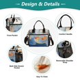 thumbnail image 3 of FORMRS Insulated Lunch Bag for Work School Unisex Large Capacity Cooler with Shoulder Strap, Blue Goldfish, 3 of 6
