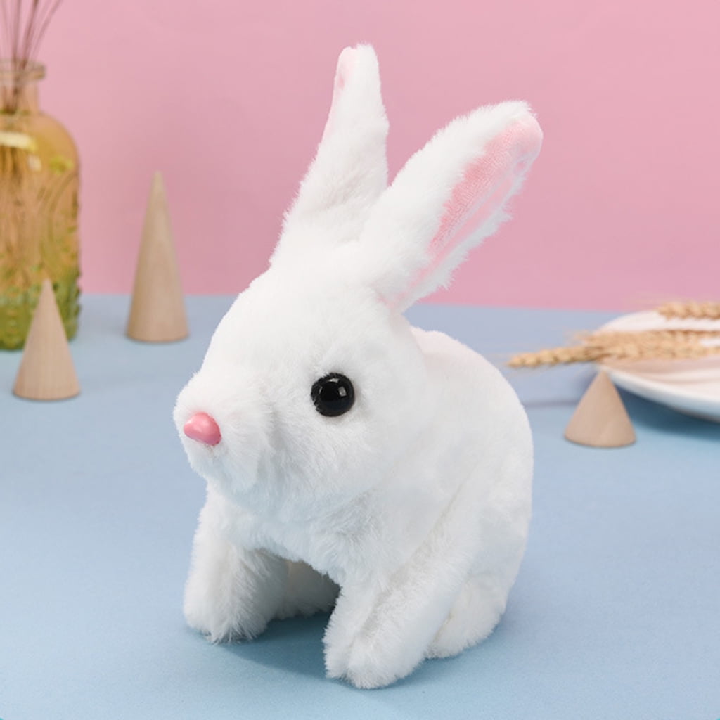 Electric Rabbit Toy Plush Bunny Battery Operated Hopping Animal Rabbit Interactive Toys Gifts for Children Boy Girls 3pcs