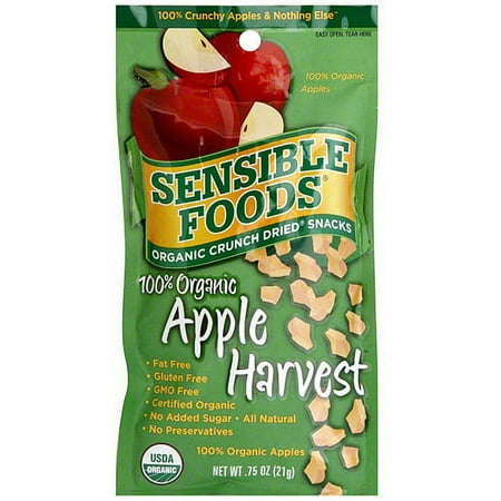 Sensible Foods Apple Harvest Crunch Dried Fruit, 0.75 oz (Pack of 12)