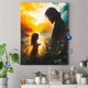 thumbnail image 4 of Qisvanset Framed Canvas Wall Art 12x16 Inch Jesus and Girl Modern Nursery Bible Gift Art, 4 of 5