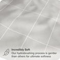 thumbnail image 2 of Bare Home Ultra-Soft Sheet Set - Premium 1800 Collection - Deep Pockets - 4-Pieces - Queen, Grid - Stone/White, 2 of 8