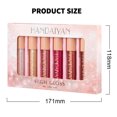 thumbnail image 4 of Set de 6 Labiales Metalizados con Brillo Diamante HANDAIYAN - Colores Vibrantes y Duraderos, 3.5ml cada uno., 4 of 7