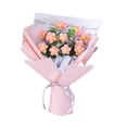thumbnail image 4 of Ramo de flores de ganchillo, flores tejidas a mano, ramo de ganchillo decorativo, regalo Rosa, 4 of 9