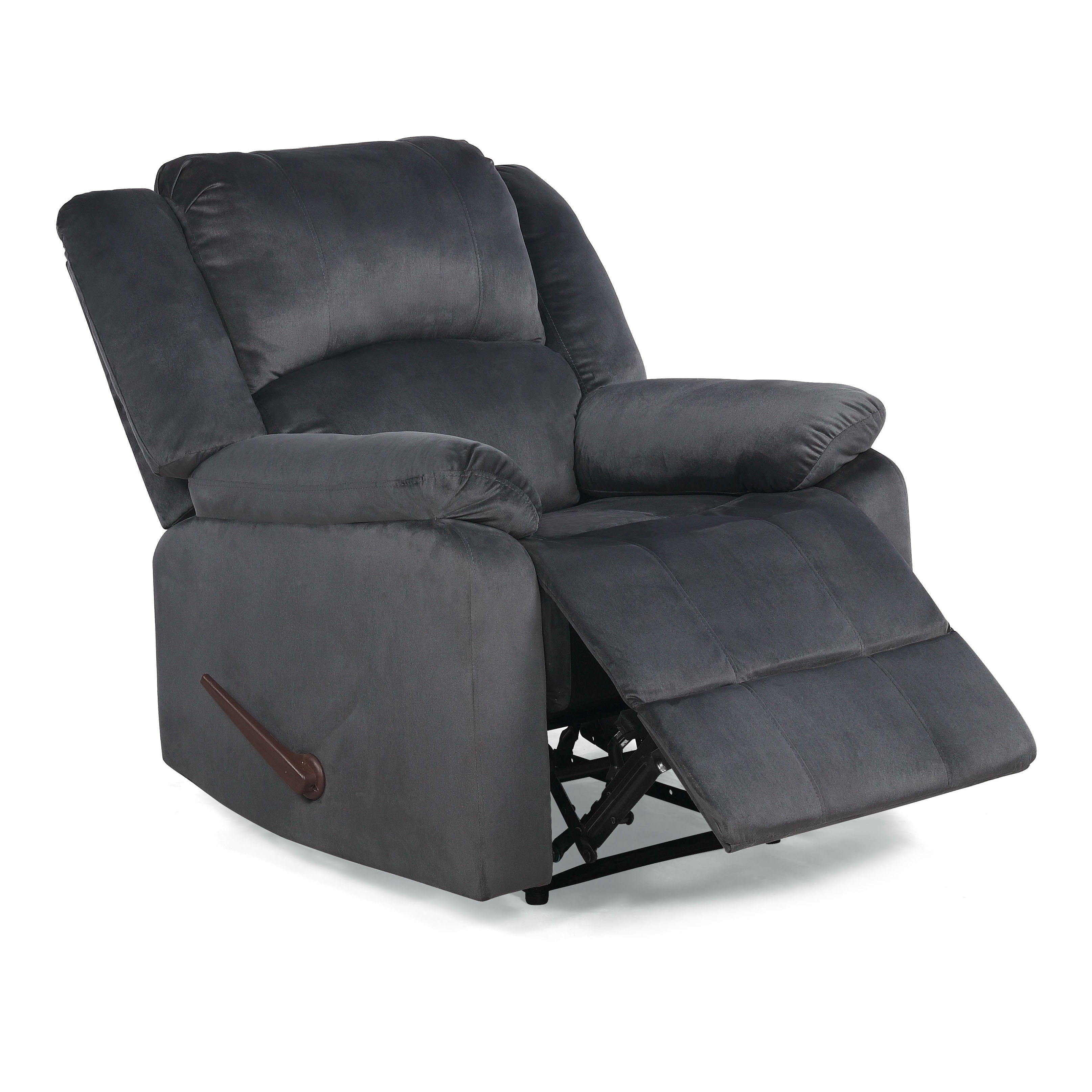 Relax-A-Lounger London Microfiber Manual Recliner, Steel Grey