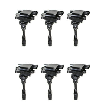 - Set of 6 Ignition Coils For 2003 Mitsubishi Montero XLS Sport Utility 4-Door 3.8L 3797CC 230Cu. In. V6 GAS SOHC Naturally Aspirated Compatible with UF525 C1432