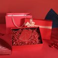 thumbnail image 4 of Large Gift Box with Ribbon & Lid | Gold or Red Cardboard Storage Box for Birthday Gifts, Christmas & Valentine's Day | 19x13x8cm Reusable Present Box for Girlfriend, Bridesmaid & Party Favors, 4 of 8