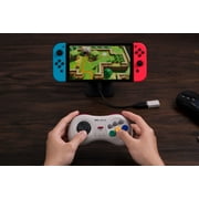 8Bitdo M30 2.4G Wireless Gamepad Controller for Sega Genesis Mini and Mega Drive Mini and Nintendo Switch - White