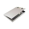 Saunders Metal Storage Clipboard, A, 1 Tier, Low Profile Clip, Letter, Silver, Side Open