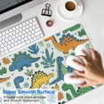 thumbnail image 4 of Long Mouse Pads for Desk,LightColor Dinosaurs Floral Pattern Desk Mats on Top Of Desks, Desk Mouse Pad Extra Large with 3mm Non-Slip Base and Stitched Edge for Gaming,Office,Work,Home 31.5"x11.8", 4 of 6