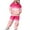 1#Pink, variant on Kiijoy Toddler Girls Sweat Suit Ice Cream Print Cute Hoodie Sweatpants Set, Sizes 2-3T