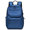 thumbnail image 4 of FUZHIQ School Backpack for 7th 8th 9th 10th Grade, Minimalist Multi Pocket Bookbag with Water Resistant Fabric & Padded Straps, Large Capacity Middle High School Backpack, Dark Blue, 4 of 4