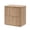Oak 2-Drawer, variant on Hvoonc 3 Drawer Nightstand with Faux Marble Top, 25" Tall Fluted Storage Bedside Table, FSC Certified Wood, Natural Oak