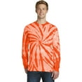 thumbnail image 1 of Camiseta de manga larga Port & Company Essential Tie-Dye PC147LS naranja pequeña, 1 of 1