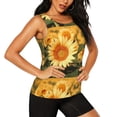 thumbnail image 2 of Lsque Golden Sunflower In Field Printed Workout Tank Tops for Women, Athletic Sports Tank Tops, Compression Sleeveless Dry Fit Shirts,Sleeveless Yoga Shirt-Large, 2 of 9