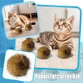thumbnail image 5 of Soft Rabbit Fur Catnip Balls, Fluffy Faux Fur Cat Toys for Indoor Play, Washable & Fun to Chase for Exercise and Bonding (1pcs), 5 of 7