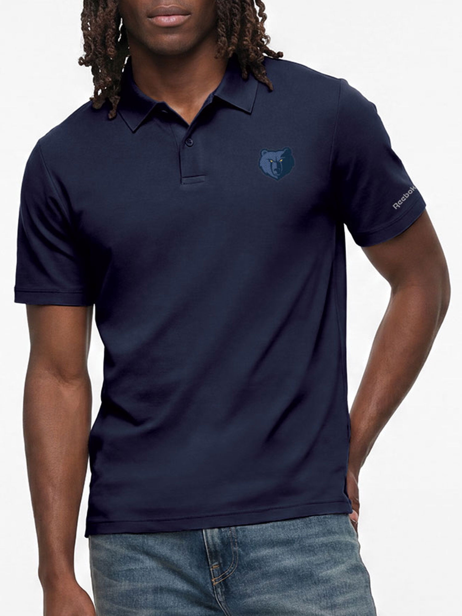 Memphis Grizzlies Reebok Mens Short Sleeve Polo Shirt