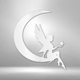 thumbnail image 4 of Fairy Moon Steel Sign Laser Cut Powder Coated Home & Office Metal Wall Decor Multiple Sizes & Colors, 4 of 5