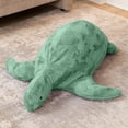 thumbnail image 6 of Raven-Symoné Shelly the Turtle Sea Buddy Large Kids Stuffed Animal Bean Bag and Pouf, Spearmint Green Faux Fur, 6 of 6