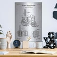 thumbnail image 6 of Luxe Metal Art 'Distillery Apparatus Blueprint Patent White' Metal Wall Art, 12"x16", 6 of 7