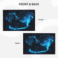 thumbnail image 4 of Placemats Set of 4 / 6, Mystical Blue Dragon Glow Placemats for Dining Table Indoor/Outdoors Heat Resistant Washable Placemats 18" x 12", 4 of 8