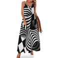 thumbnail image 1 of Op Art | Efectos ópticos a través de patrones y líneas Vestido sin mangas Vestido elegante Ropa de mujer Corea con estilo, 1 of 7