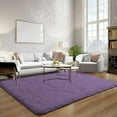 thumbnail image 3 of Super Soft Shaggy Rug Bedroom Carpets 3x5 Feet Purple Modern Indoor Plush Area Rugs for Living Room Dorm Home Office, 3 of 6