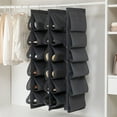 thumbnail image 6 of Cagogo under $5 Hanging Shoe Organizer, Hanging Shoe Organizer for Closet,12 Large Pockets Rotating Shoe Rack,Space Saving Storage for Shoes and Clothes,Travel Shoe Organizer with Swivel Hook, 6 of 8