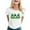 White, variant on YDLCAFD T shirt Womens Happy Saint P Day Printed Short Sleeve O Neck T Shirt Top