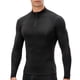 thumbnail image 1 of TFixol Camisa deportiva para hombre polar cálido elástico ceñido al cuerpo cuello alto largo, 1 of 8