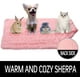 thumbnail image 4 of Manta de lujo para perros esponjosa, mantas de forro polar Sherpa extra suaves y cálidas para perros, gatos, manta de felpa de piel sintética para cachorros., 4 of 5