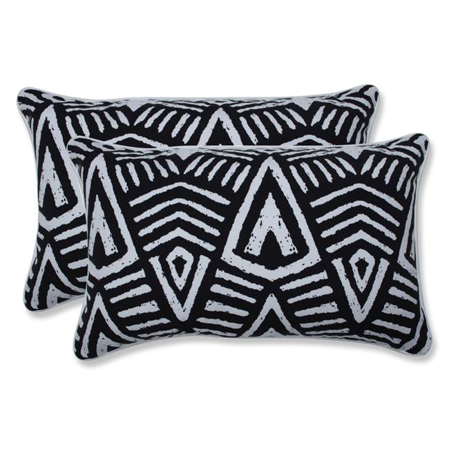 18.5 X 11.5 X 5 Pillow Perfect Indoor Twisted Cord Black Throw Pillow 