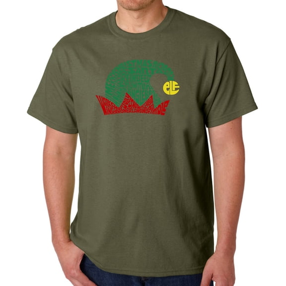 Christmas Elf Hat - Men's Word Art T-Shirt