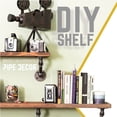 thumbnail image 7 of PIPE DECOR Solid Wood Wall Shelves, 36" L x 7.5" D, Premium Rustic Pine, Sunset Cedar Finish, Set of 2, 7 of 7