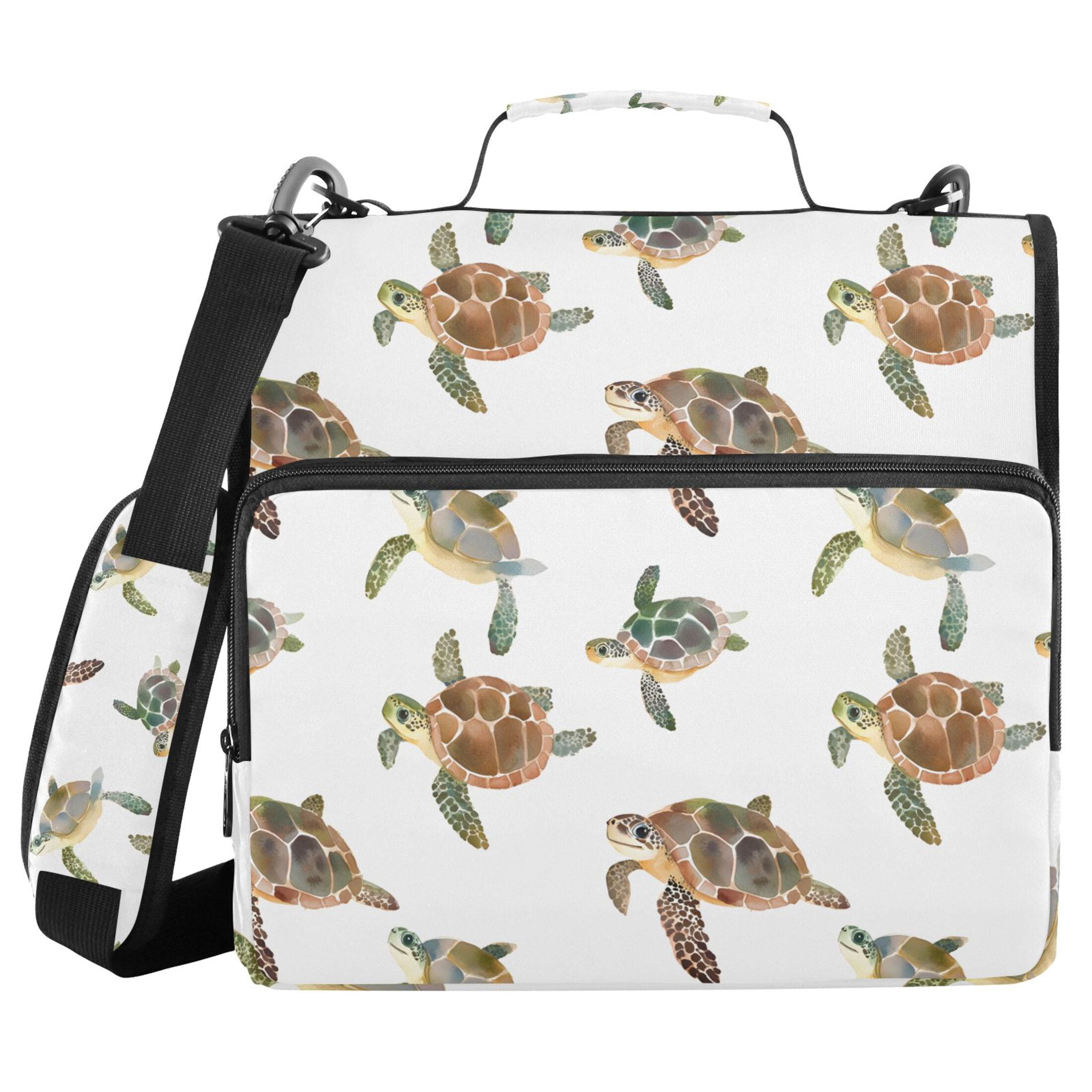 ALAZA Zipper Binder Sea Turtles-b1 3 Ring Trapper Keeper File Folder Organizer Bag