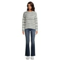thumbnail image 6 of Time and Tru Women's Space Dye Roll Neck Sweater, Midweight, Sizes XS-XXXL, 6 of 6