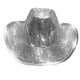 thumbnail image 1 of Sombrero de vaquero Disco Ball con purpurina brillante para fiestas, vidrio EVA, 1 of 9