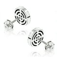 thumbnail image 3 of Ladies 14K Cluster Design Natural 1.2 Ctw Diamond Stud Comfortable Earrings (White Gold), 3 of 4
