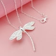 thumbnail image 3 of solautey Dragonfly Pendant Necklace Women Silver Insect Choker Valentine's Day Jewelry Gift for Daily Wear Parties Accessory, 3 of 7