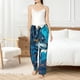 thumbnail image 4 of Balery Blue Iceberg Leaf Wolf Pantalones de pijama para mujer, pijamas ultraligeros, pantalones de estar por casa-3X-Large, 4 of 6